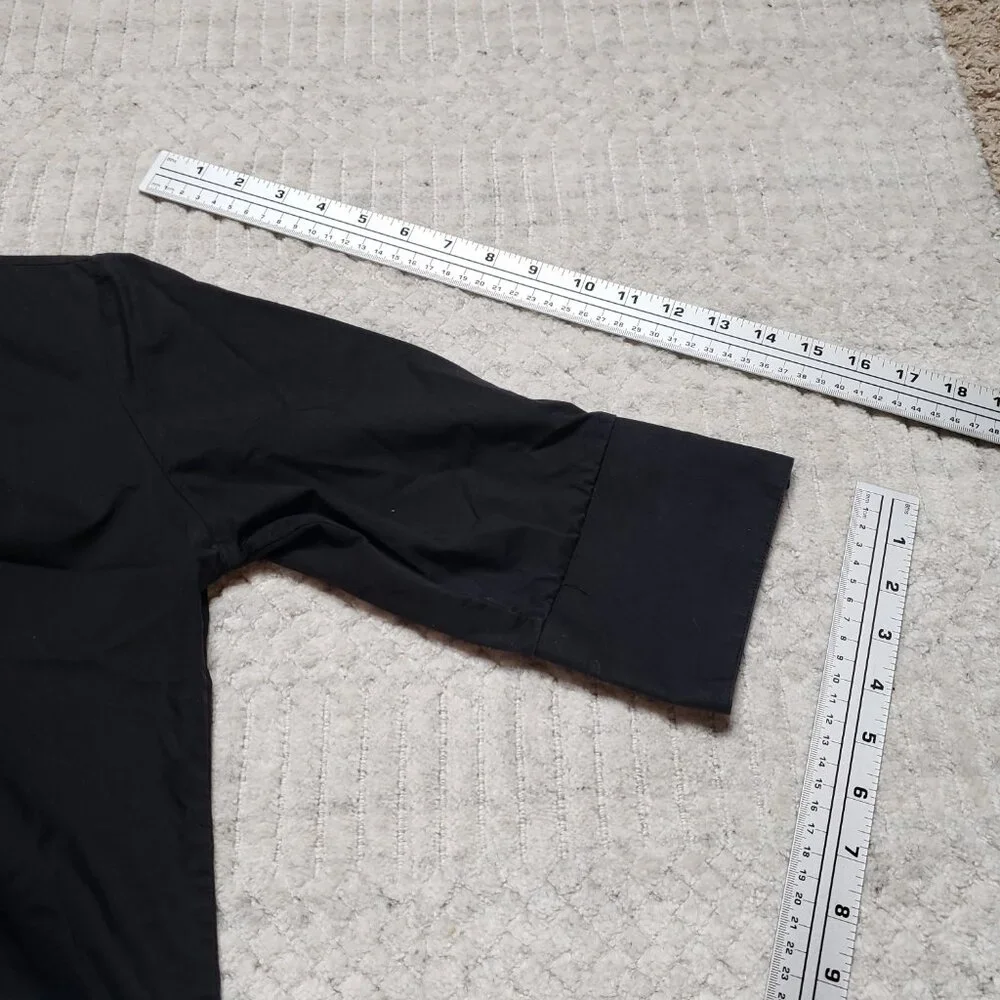 High End Uniforms Open Collar Fitted Shirt – 3/4 Sleeve, Size M - Picture 9 of 9